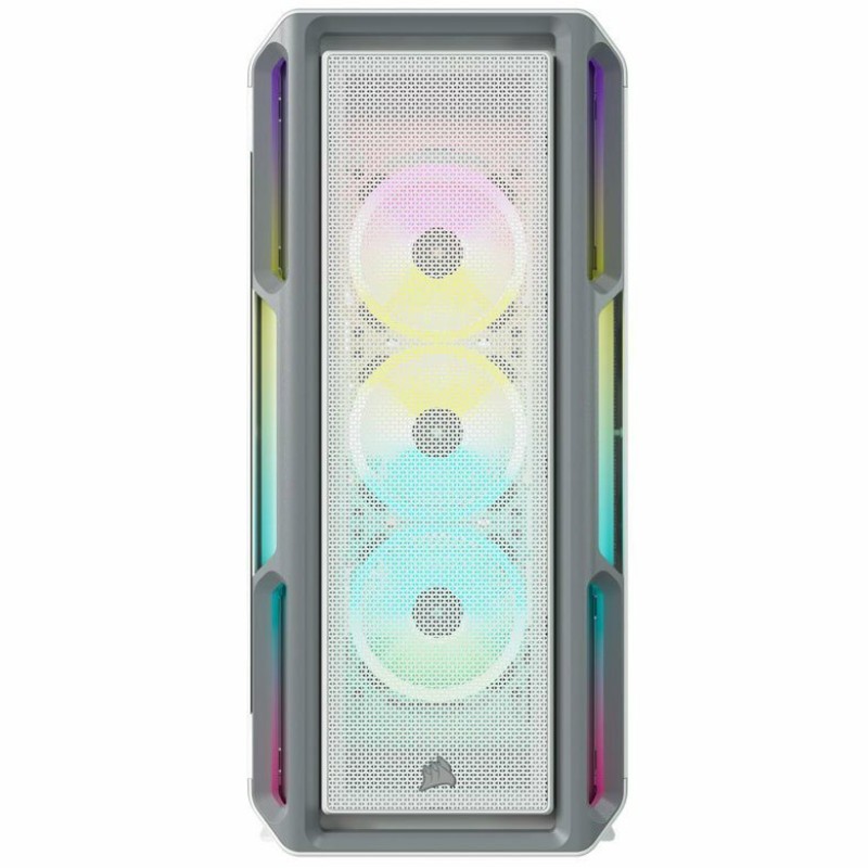 Corsair ICUE 5000T RGB Gaming Midi Tower Κουτί Υπολογιστή με Πλαϊνό Παράθυρο Λευκό