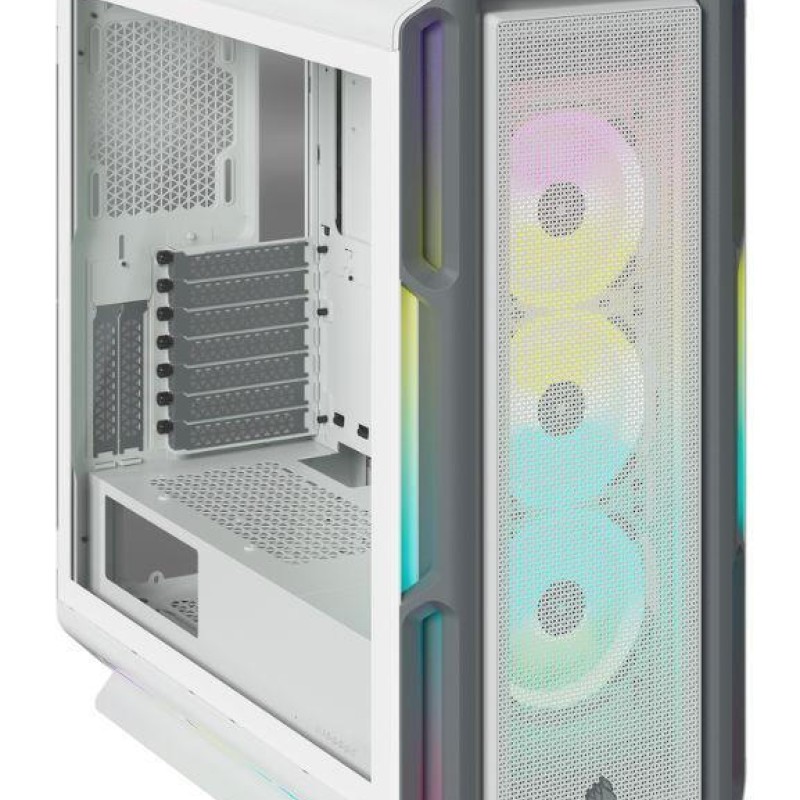 Corsair ICUE 5000T RGB Gaming Midi Tower Κουτί Υπολογιστή με Πλαϊνό Παράθυρο Λευκό