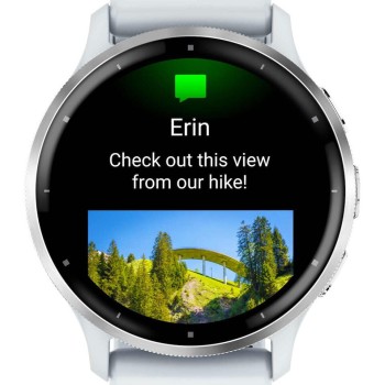 Garmin Venu 3 Stainless Steel 45mm Αδιάβροχο Smartwatch με Παλμογράφο (Silver Stainless Steel Bezel with Whitestone Case and Silicone Band)