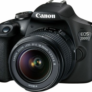 Canon DSLR Φωτογραφική Μηχανή EOS 2000D Crop Frame Kit (EF-S 18-55mm F3.5-5.6 DC III) Black