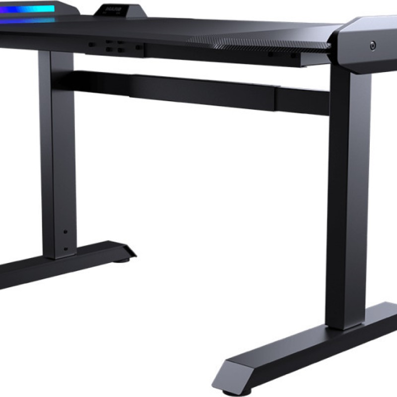 Γραφείο Gaming Mars Ξύλινο Black RGB με Μεταλλικά Πόδια, LED & USB θύρες 153.3x75x77εκ. NY7D0005-00