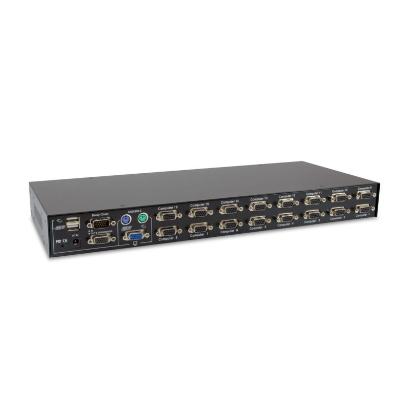 Level One 1 Monitor to 2 Computer KVM & Data Switch