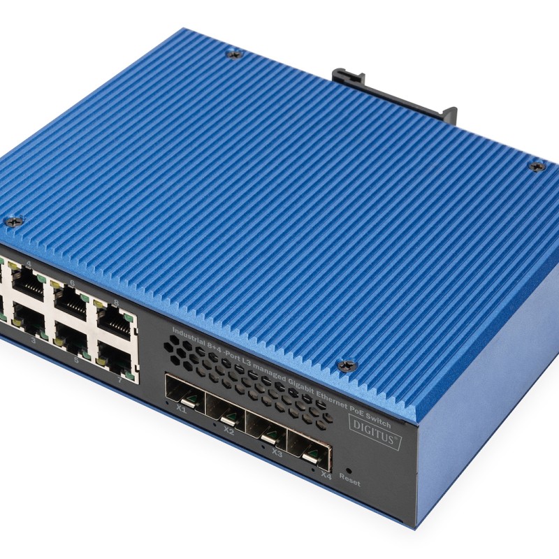 Digitus DN-651161 Managed L3 PoE Switch με 8 Θύρες Ethernet και 4 SFP Θύρες