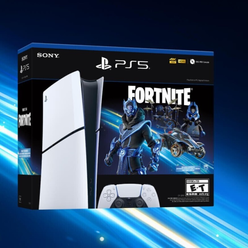 Sony PlayStation 5 Slim Digital 1TB Fortnite Cobalt Star (Official Bundle)