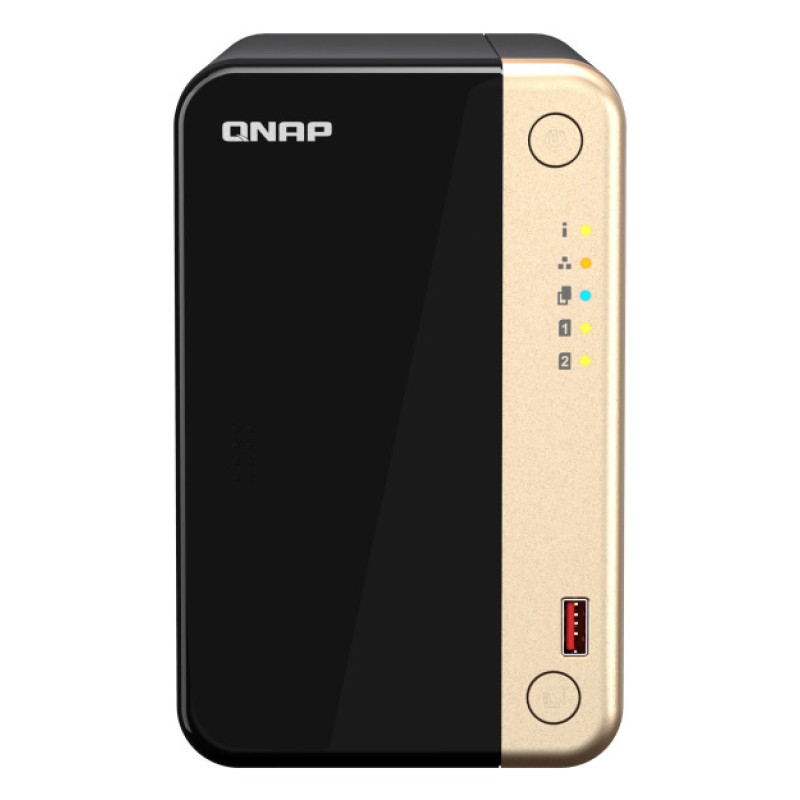 QNap TS-264 NAS Tower με 2 θέσεις για HDD/M.2/SSD και 2 θύρες Ethernet