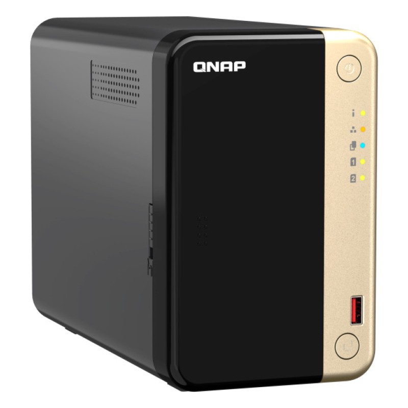 QNap TS-264 NAS Tower με 2 θέσεις για HDD/M.2/SSD και 2 θύρες Ethernet