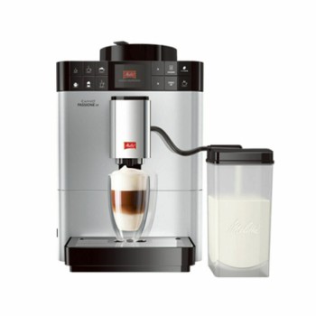 Melitta F53/1-101 Caffeo Passione OT Αυτόματη Μηχανή Espresso 1450W Πίεσης 15bar για Cappuccino με Μύλο Άλεσης Ασημί