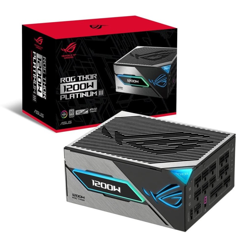Asus ROG Thor Platinum III 1200W Μαύρο Τροφοδοτικό Υπολογιστή Full Modular 80 Plus Platinum