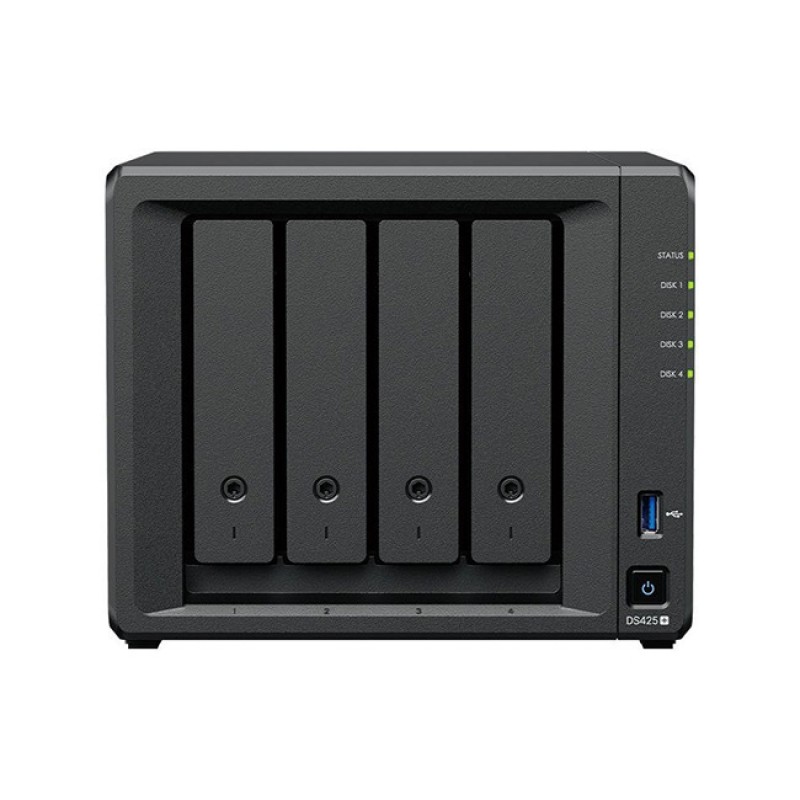 Synology DiskStation DS425+ NAS Tower με 4 θέσεις για SSD και 2 θύρες Ethernet