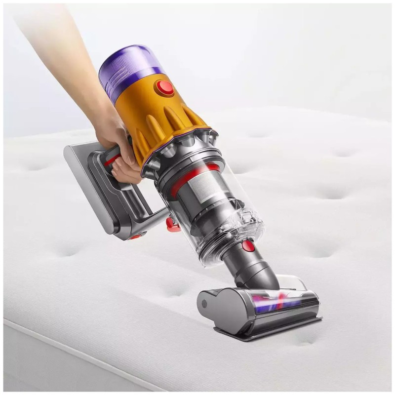 Dyson V12 Detect Slim Absolute (2023) Επαναφορτιζόμενη Σκούπα Stick 25.2V Yellow/Iron/Nickel
