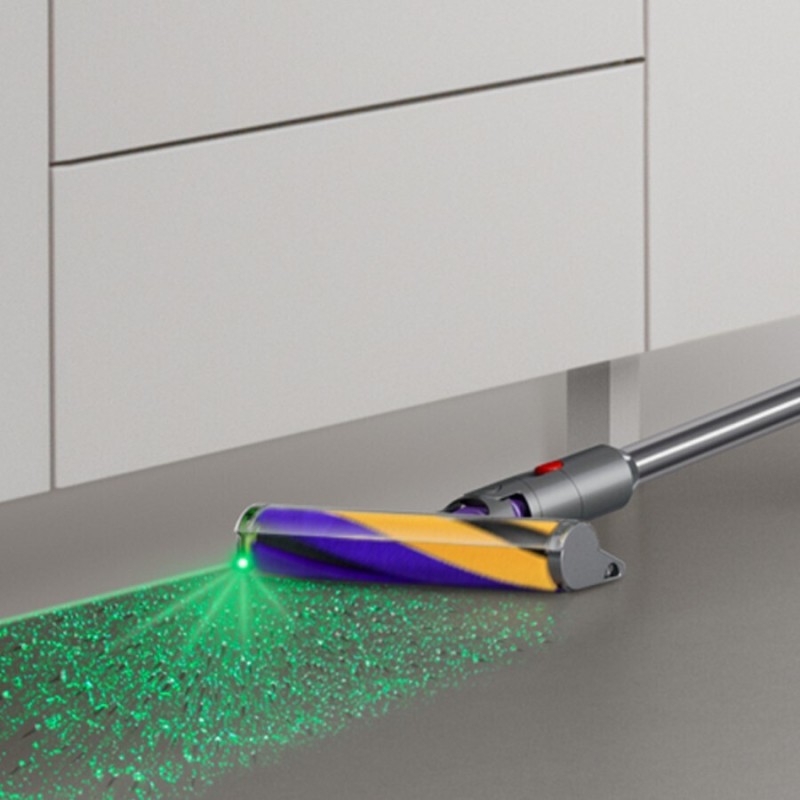 Dyson V12 Detect Slim Absolute (2023) Επαναφορτιζόμενη Σκούπα Stick 25.2V Yellow/Iron/Nickel