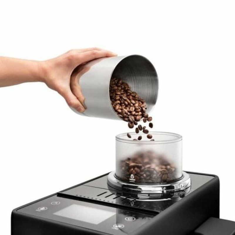 De'Longhi Rivelia Onyx Αυτόματη Μηχανή Espresso 1450W Πίεσης 19bar με Μύλο Άλεσης Μαύρη