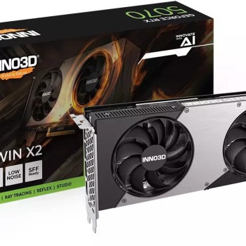 Inno 3D GeForce RTX 5070 12GB GDDR7 TWIN X2 OC Κάρτα Γραφικών N50702-12D7X-195064N