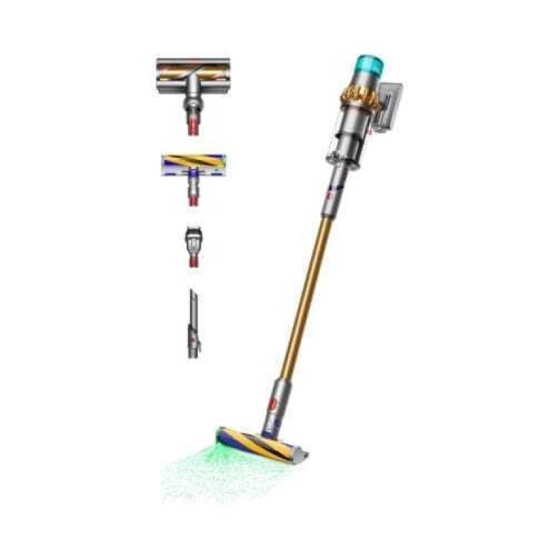 Dyson V15 Detect Absolute Επαναφορτιζόμενη Σκούπα 2 σε 1 Stick & Χειρός 25.2V Χρυσή