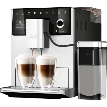 Melitta Ci Touch Αυτόματη Μηχανή Espresso 1400W Πίεσης 15bar με Μύλο Άλεσης Ασημί