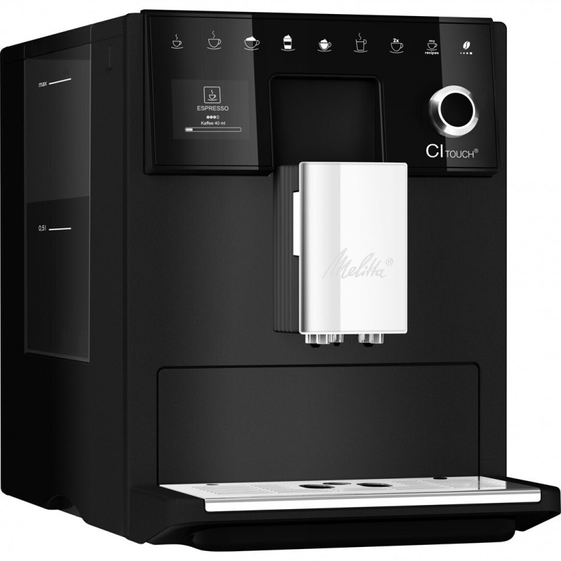 Melitta CI Touch Αυτόματη Μηχανή Espresso 1400W Πίεσης 15bar με Μύλο Άλεσης Μαύρη