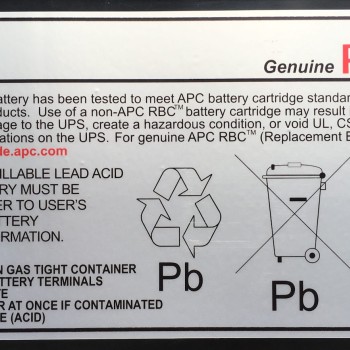 APC Replacement Cartridge 43 Μπαταρία UPS με Χωρητικότητα 8Ah και Τάση 12V