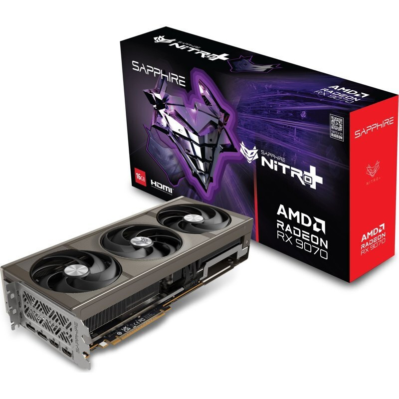 Sapphire Radeon RX 9070 16GB GDDR6 NITRO+ Κάρτα Γραφικών 11349-01-20G