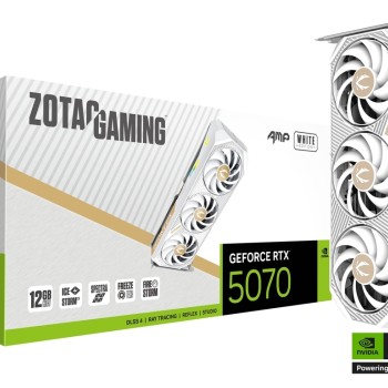 Zotac GeForce RTX 5070 12GB GDDR7 AMP White Edition Κάρτα Γραφικών ZT-B50700FQ-10P