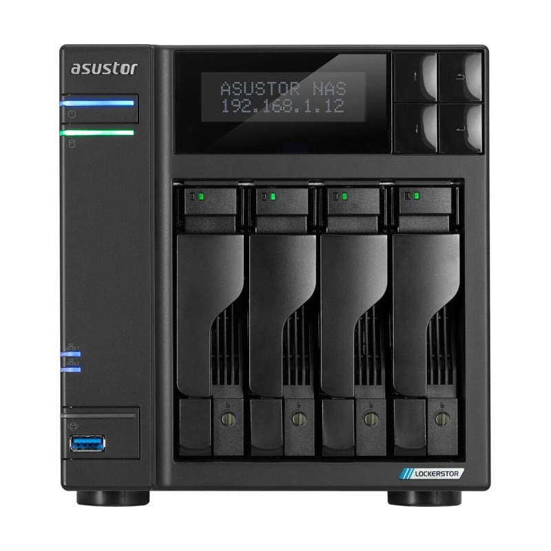 Asustor Lockerstor 4 Gen2 (AS6704T) NAS Tower με 4 θέσεις για HDD/M.2/SSD και 2 θύρες Ethernet