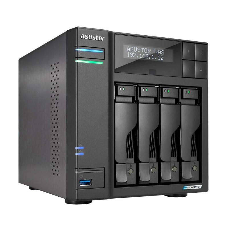 Asustor Lockerstor 4 Gen2 (AS6704T) NAS Tower με 4 θέσεις για HDD/M.2/SSD και 2 θύρες Ethernet