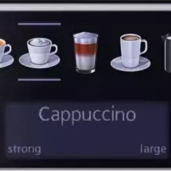 Siemens Αυτόματη Μηχανή Espresso 1500W Πίεσης 19bar για Cappuccino με Μύλο Άλεσης Μαύρη TE655203RW