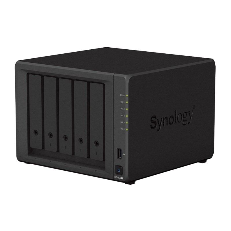 Synology DiskStation DS1522+ NAS Tower με 5 θέσεις για HDD/M.2/SSD και 4 θύρες Ethernet