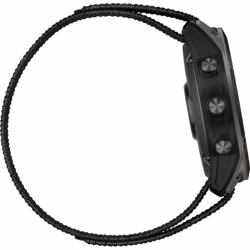 Garmin Enduro 2 Solar Titanium 51mm Αδιάβροχο Smartwatch με Παλμογράφο (Grey DLC Titanium with UltraFit Nylon Strap)