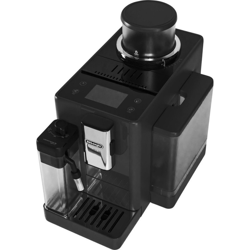 De'Longhi Rivelia Αυτόματη Μηχανή Espresso 1450W Πίεσης 19bar για Cappuccino με Μύλο Άλεσης Onyx Black
