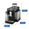 De'Longhi Rivelia Αυτόματη Μηχανή Espresso 1450W Πίεσης 19bar για Cappuccino με Μύλο Άλεσης Onyx Black