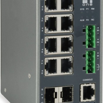 Level One IGU-1271 Managed L3 Switch με 8 Θύρες Gigabit (1Gbps) Ethernet και 4 SFP Θύρες