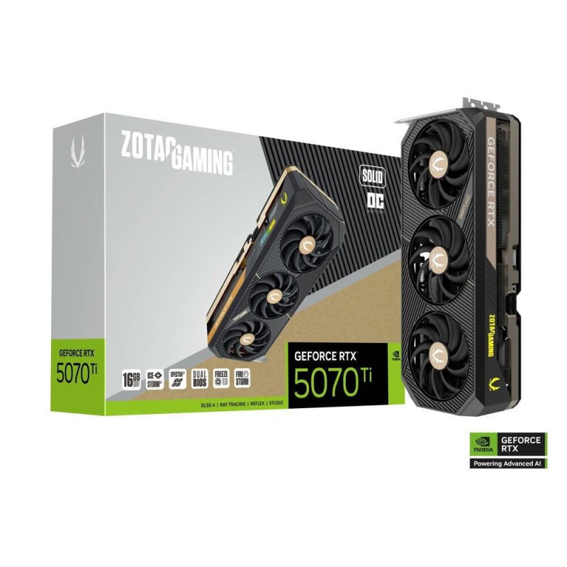 Zotac GeForce RTX 5070 Ti 16GB GDDR7 Κάρτα Γραφικών ZT-B50710J2-10P