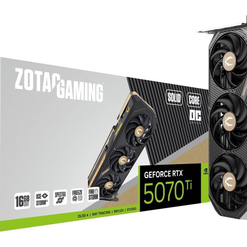 Zotac GeForce RTX 5070 Ti 16GB GDDR7 Κάρτα Γραφικών ZT-B50710J2-10P