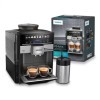 Siemens Eq.6 Αυτόματη Μηχανή Espresso 1500W Πίεσης 19bar για Cappuccino με Μύλο Άλεσης Μαύρη