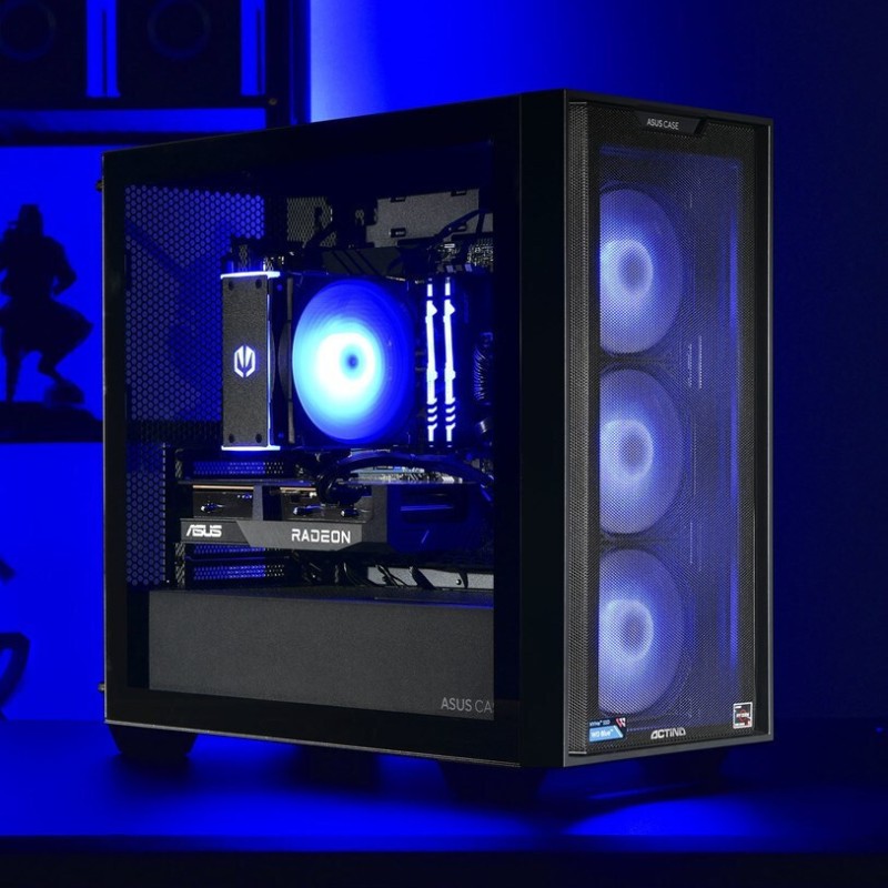 Actina 5901443335832 Gaming Desktop PC (Ryzen 5-5600/16GB DDR4/1TB SSD/Radeon RX 7600/No OS)