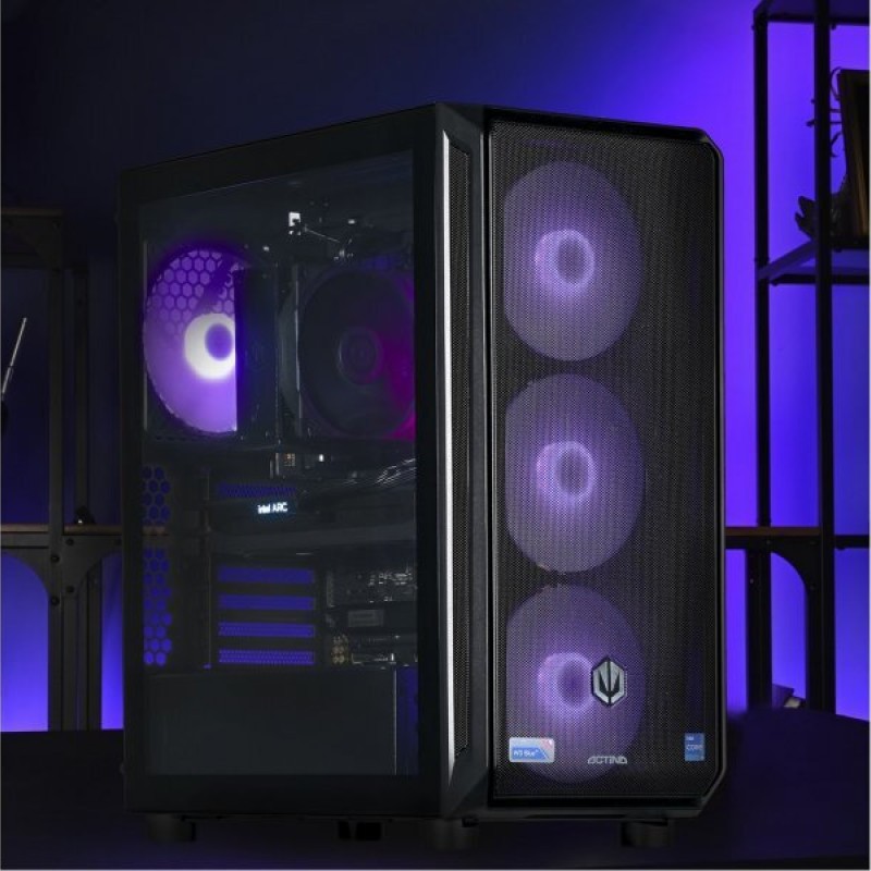 Actina 5901443410287 Gaming Desktop PC (Ryzen 5-8400F/32GB DDR5/1TB SSD/Arc A580/No OS)