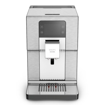 Krups Experience+ Αυτόματη Μηχανή Espresso 1550W Πίεσης 15bar με Μύλο Άλεσης Ασημί