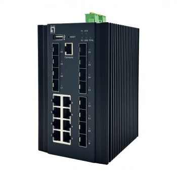 Level One IGX-2072 Managed L2 Switch με 8 Θύρες Gigabit (1Gbps) Ethernet και 12 SFP Θύρες