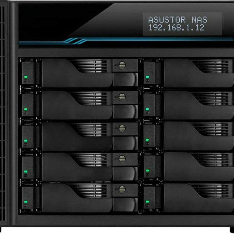 Asustor Lockerstor 10 (AS6510T) NAS Tower με 10 θέσεις για HDD/M.2/SSD και 2 θύρες Ethernet