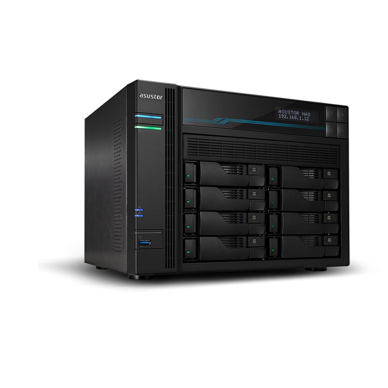 Asustor Lockerstor 10 (AS6510T) NAS Tower με 10 θέσεις για HDD/M.2/SSD και 2 θύρες Ethernet