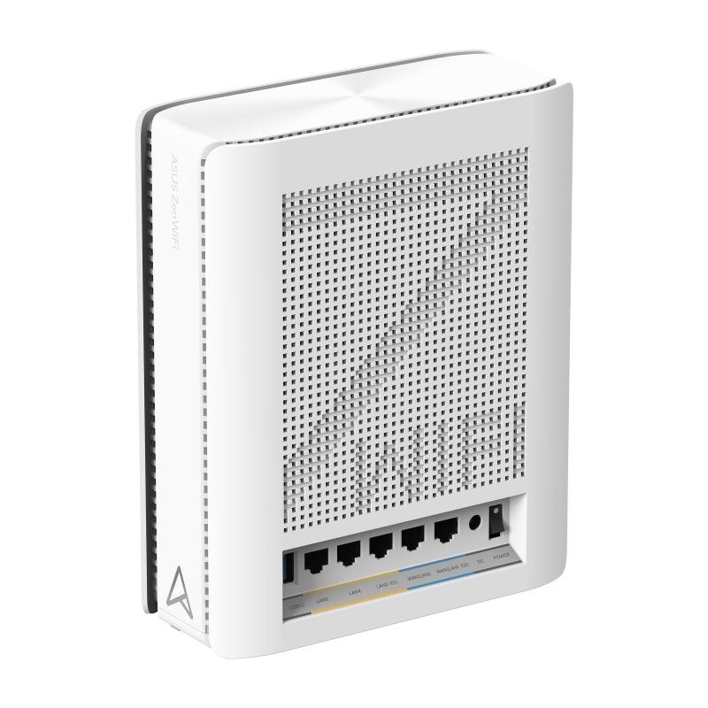 Asus ZenWiFi BQ16 v1 WiFi Mesh Network Access Point Wi‑Fi 7 Quad Band (2.4 & 5 & 5 & 6GHz) σε Διπλό Kit Λευκό