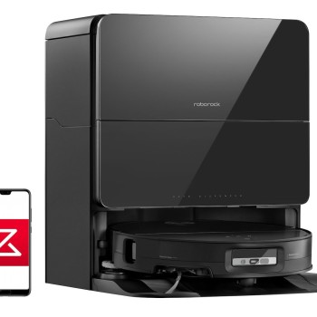 Roborock Saros 10 Σκούπα Ρομπότ για Σκούπισμα & Σφουγγάρισμα με Wi-Fi Μαύρη