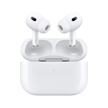 Apple AirPods Pro (2nd generation) with MagSafe Charging Case (USB‑C) In-ear Bluetooth Handsfree Ακουστικά με Αντοχή στον Ιδρώτα και Θήκη Φόρτισης Λευκά