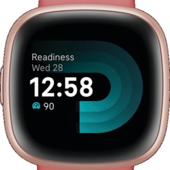 Fitbit Versa 4 Aluminium 41mm Αδιάβροχο Smartwatch με Παλμογράφο (Pink Sand/Copper Rose)