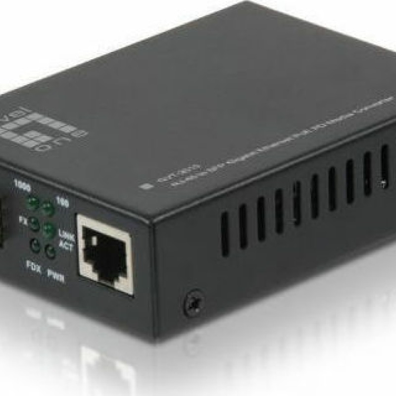 Level One GVT-2010 RJ45 to SFP Gigabit Media Converter