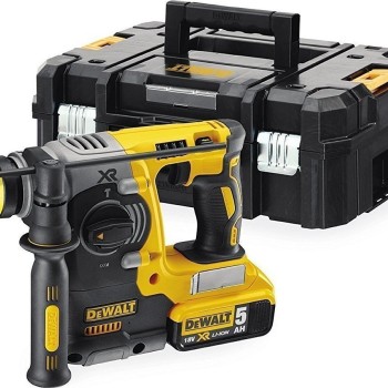 Dewalt Κρουστικό Σκαπτικό Πιστολέτο Μπαταρίας Brushless 18V 2x5Ah με Υποδοχή SDS Plus DCH273P2T