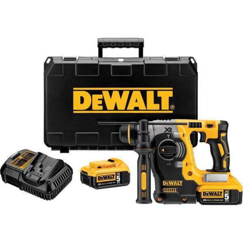 Dewalt Κρουστικό Σκαπτικό Πιστολέτο Μπαταρίας Brushless 18V 2x5Ah με Υποδοχή SDS Plus DCH273P2T