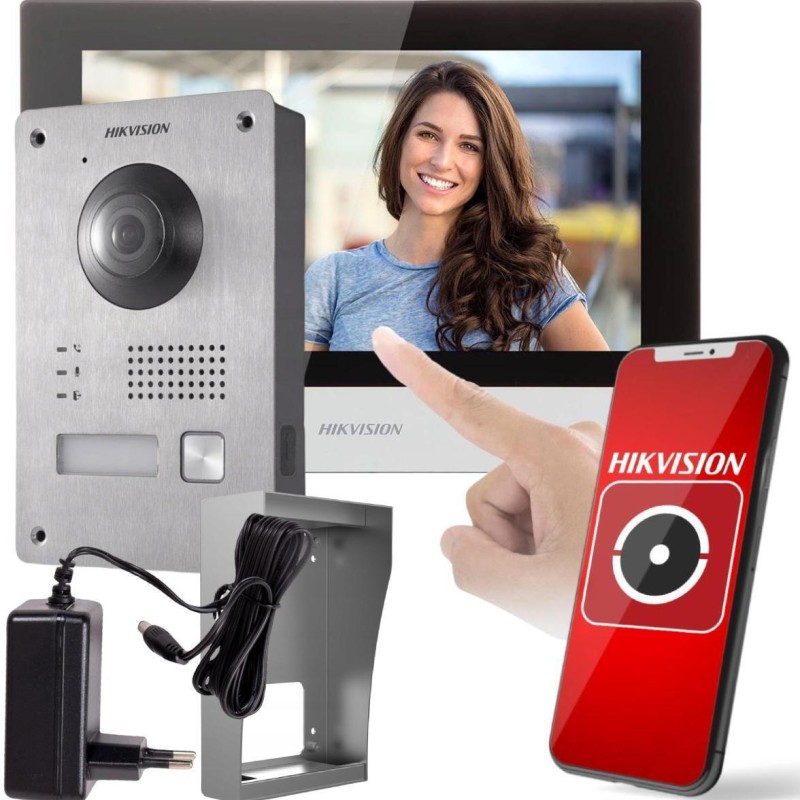Hikvision Σετ Θυροτηλεόρασης Μαύρο