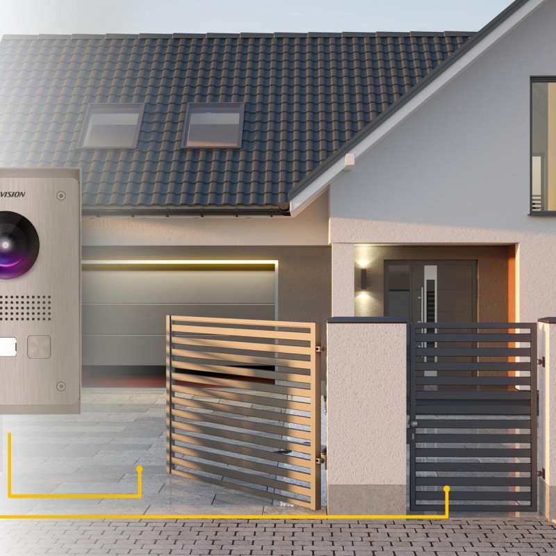 Hikvision Σετ Θυροτηλεόρασης Μαύρο