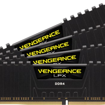 Corsair Vengeance LPX DDR4 32GB RAM με 4x8GB Modules και Ταχύτητα 2666 για Desktop CMK32GX4M4A2666C16